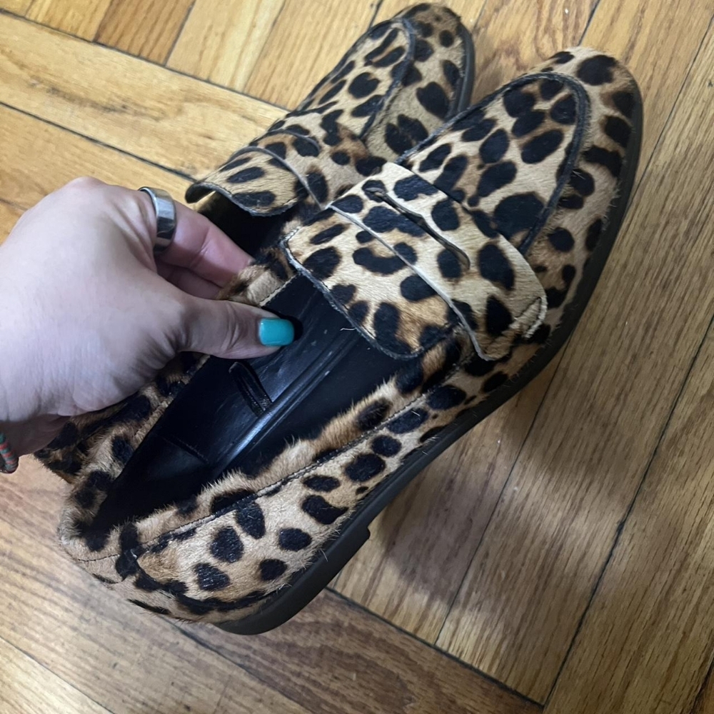 ZaraLeopard Print Women's Loafers